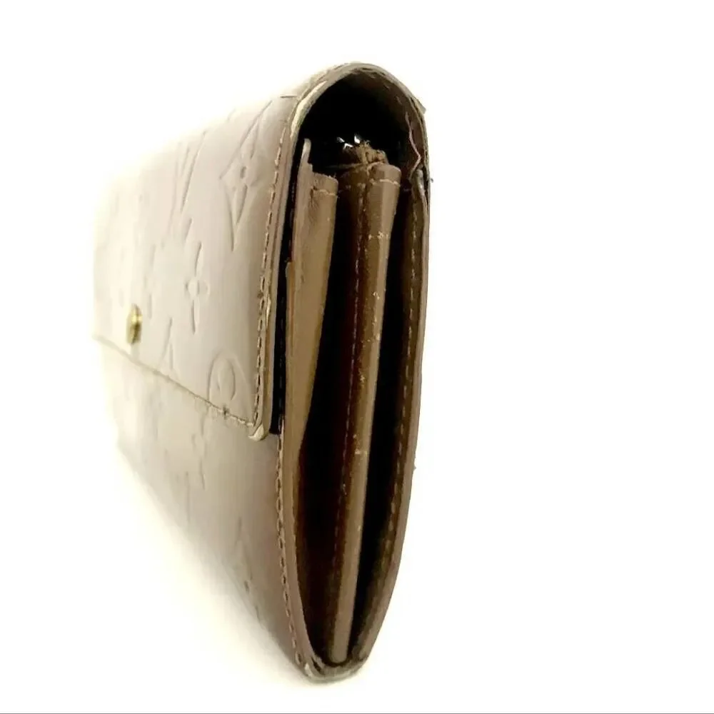 Louis Vuitton Monogram Vernis Sarah Long Bifold Wallet /U3042. TH0033